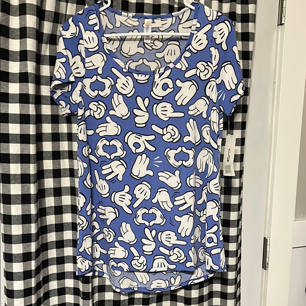 Disney LuLaRoe Classic Tee Blue NEW! SMALL!